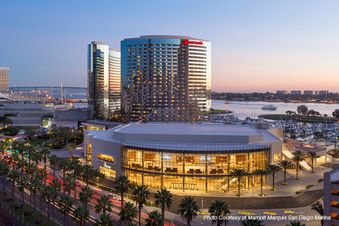 Marriott Marquis San Diego Marina - Outside view of hotel
